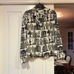 Vintage printed blouse